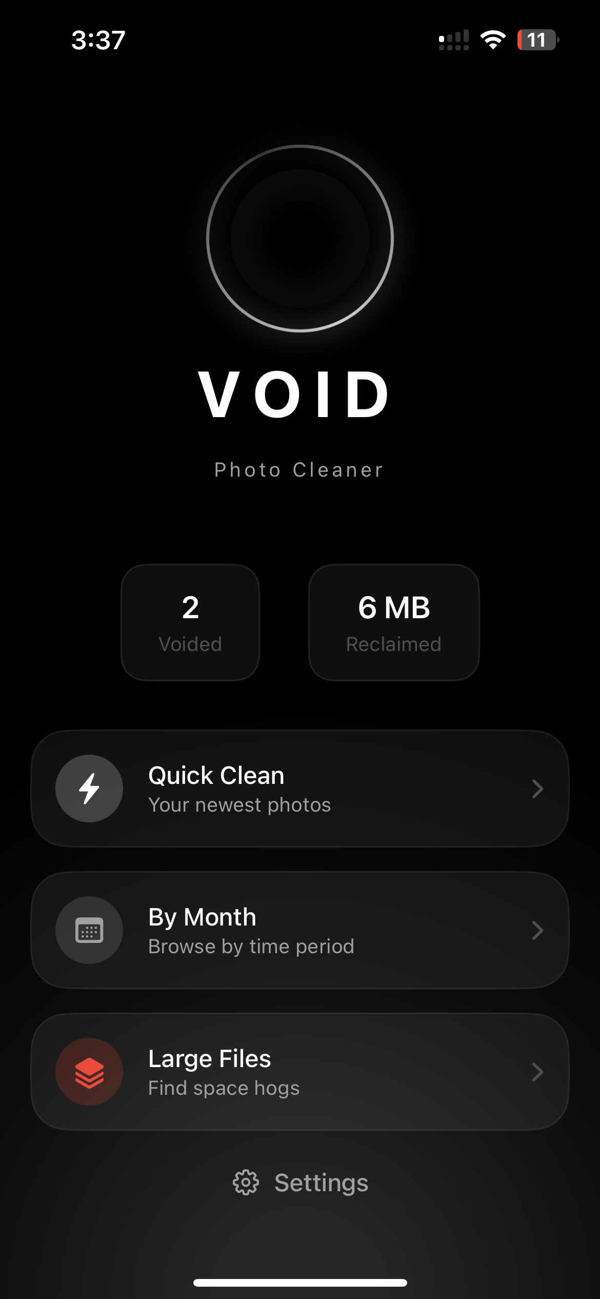 Void App Dashboard